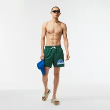 Мужские шорты для плавания Lacoste Quick Dry, размер L, цвет зелёный MH5633
