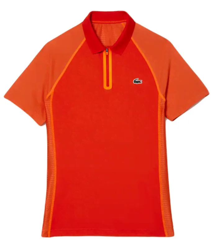 Мужское теннисное поло Lacoste Sport Recycled Polyester Polo Shirt - красный