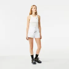 Женские шорты Lacoste, размер 34, цвет белый GF5378